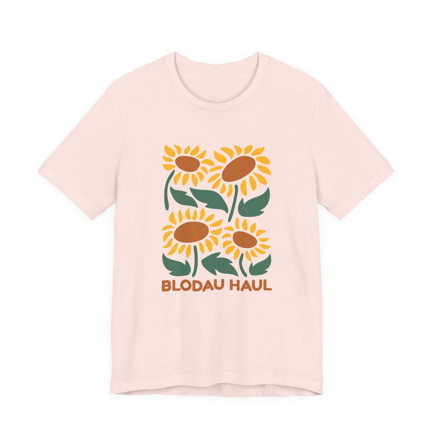 Sunflower Graphic Tee - 'Blodau Haul' Welsh Floral T‑Shirt