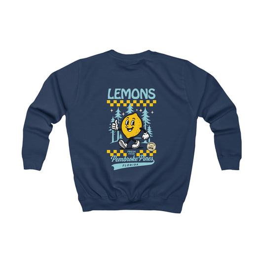 Kids Vintage Lemons Sweatshirt 'Pembroke Pines Florida'