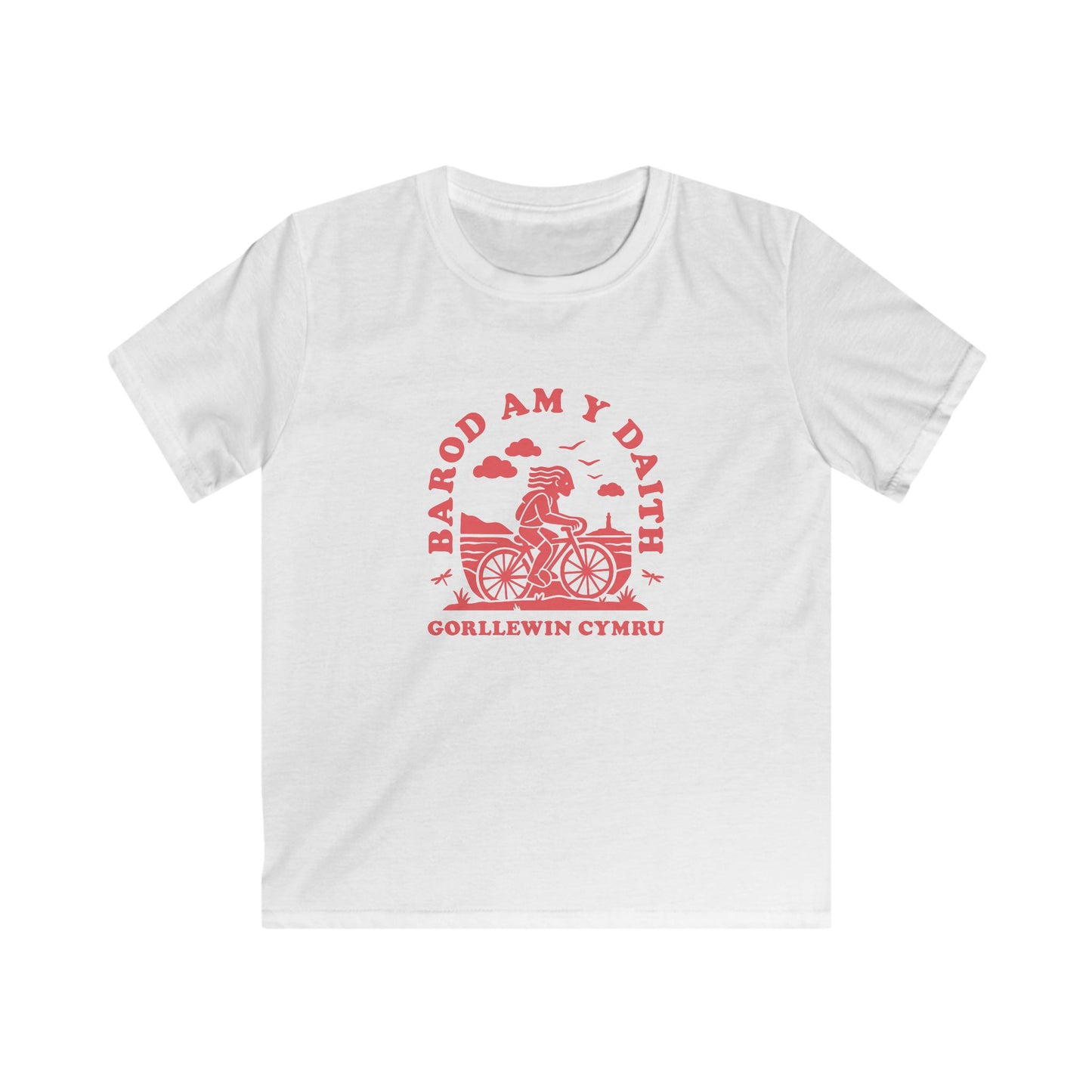 Kids West Wales Cycling Tee - 'Barod Am Y Daith'