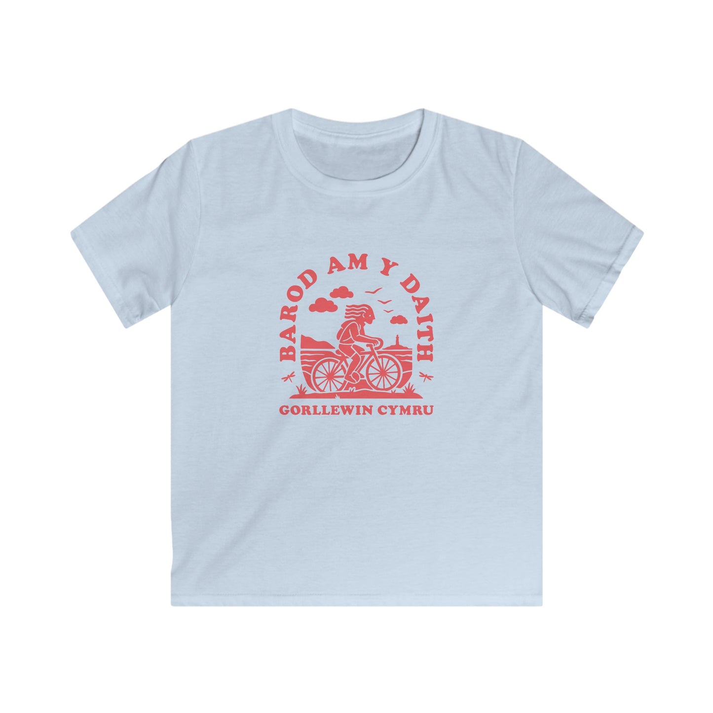 Kids West Wales Cycling Tee - 'Barod Am Y Daith'