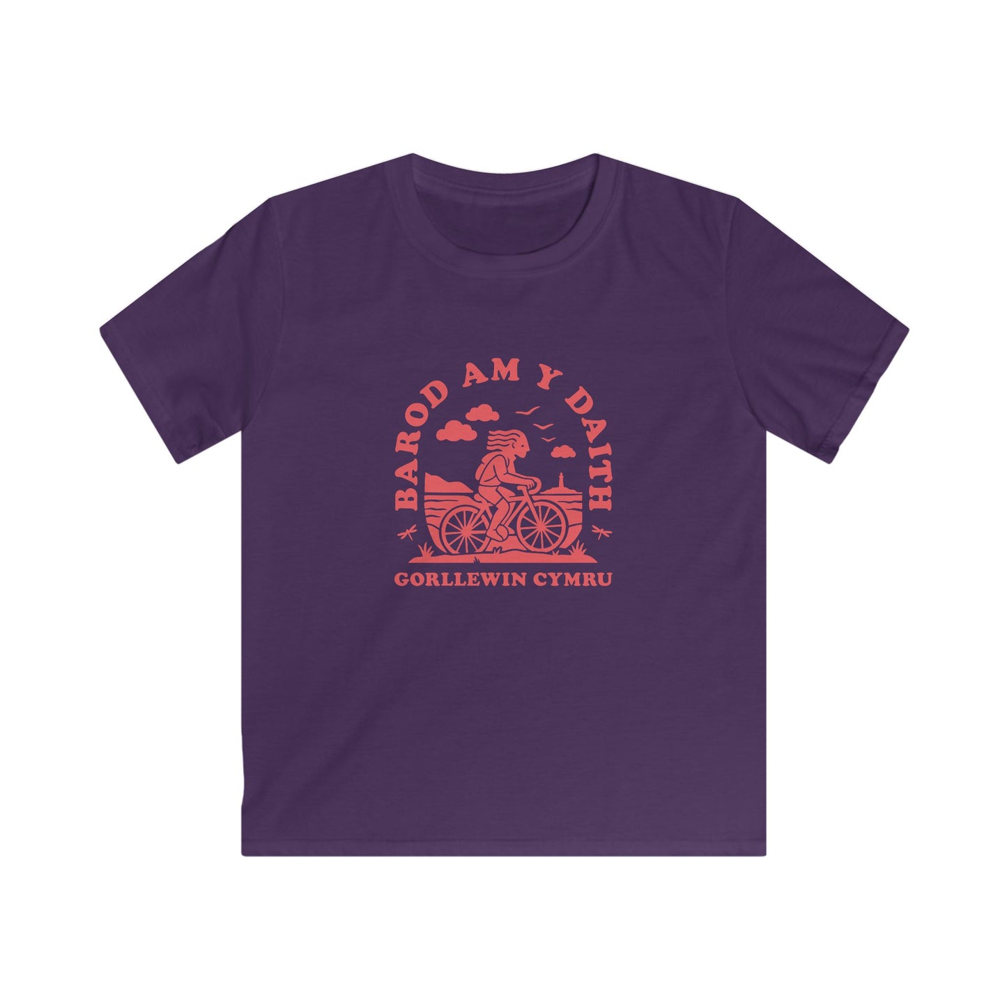Kids West Wales Cycling Tee - 'Barod Am Y Daith'