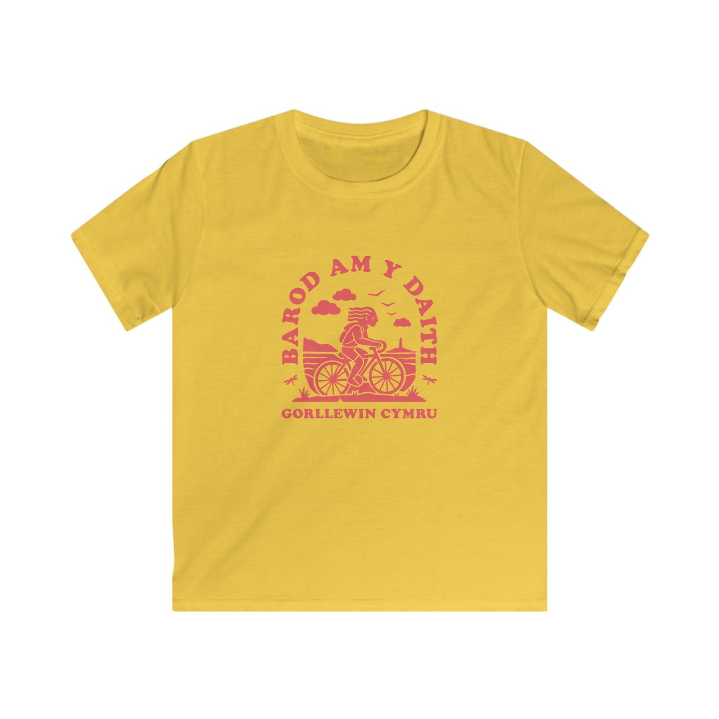 Kids West Wales Cycling Tee - 'Barod Am Y Daith'