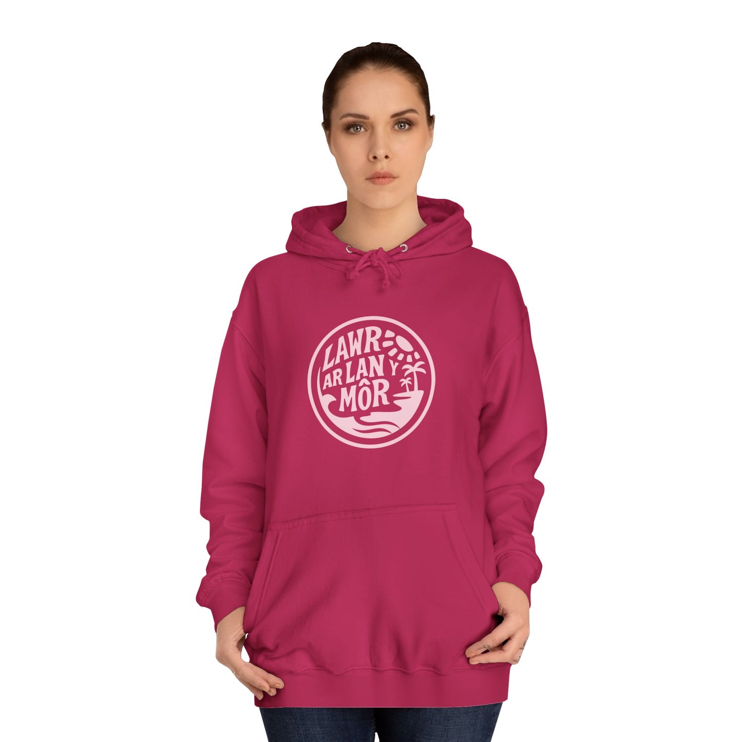 'Lawr Ar Lan Môr' Unisex Hoodie