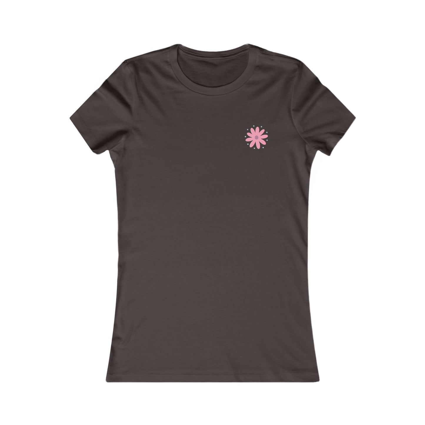 Women's Floral Tee — 'Blodau' Retro Flower Graphic (Double Sided)