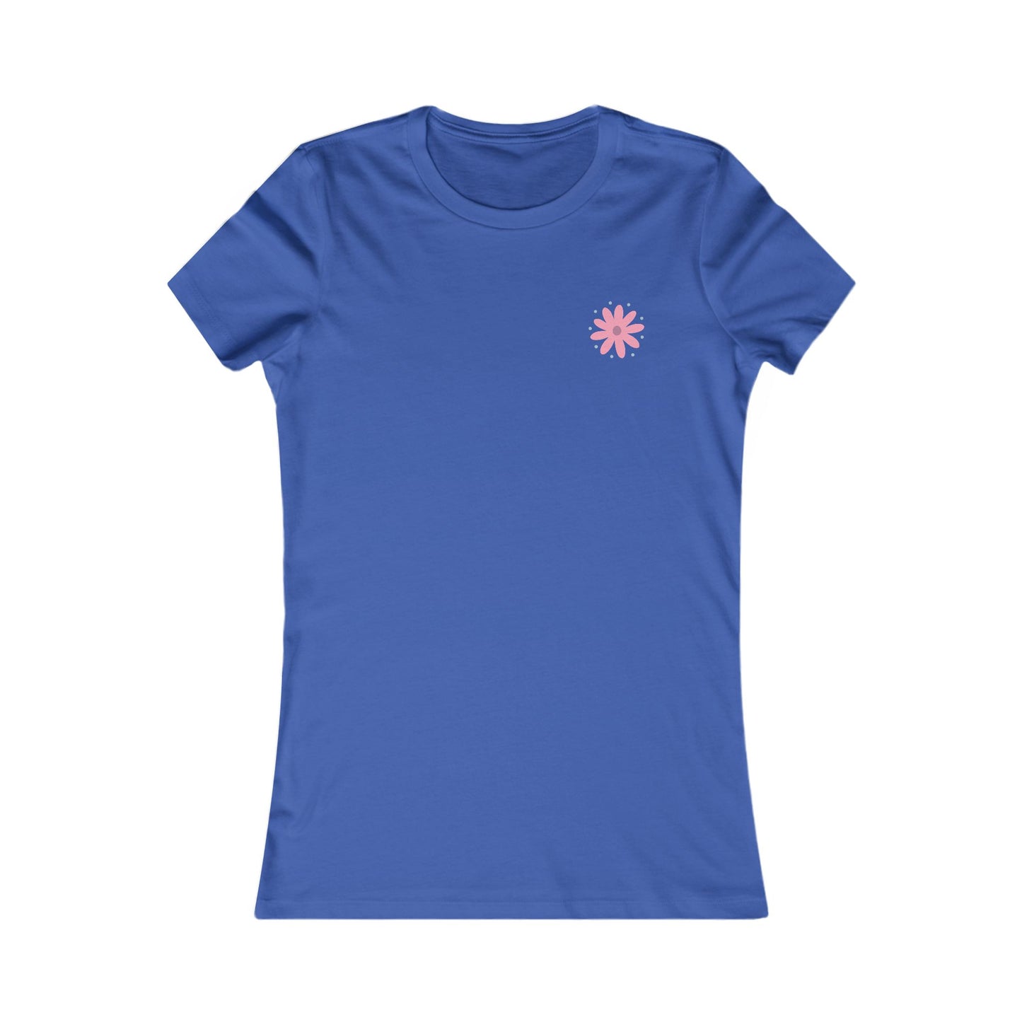 Women's Floral Tee — 'Blodau' Retro Flower Graphic (Double Sided)