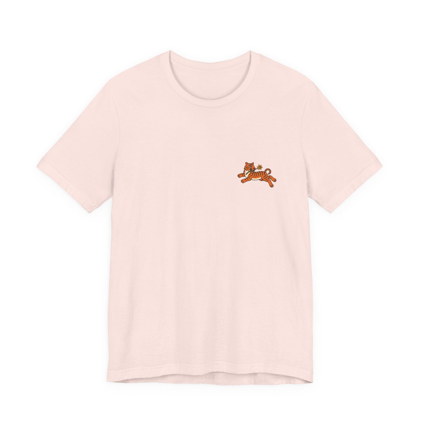 Tiger & Daffodil Minimal Graphic T-Shirt (Unisex)