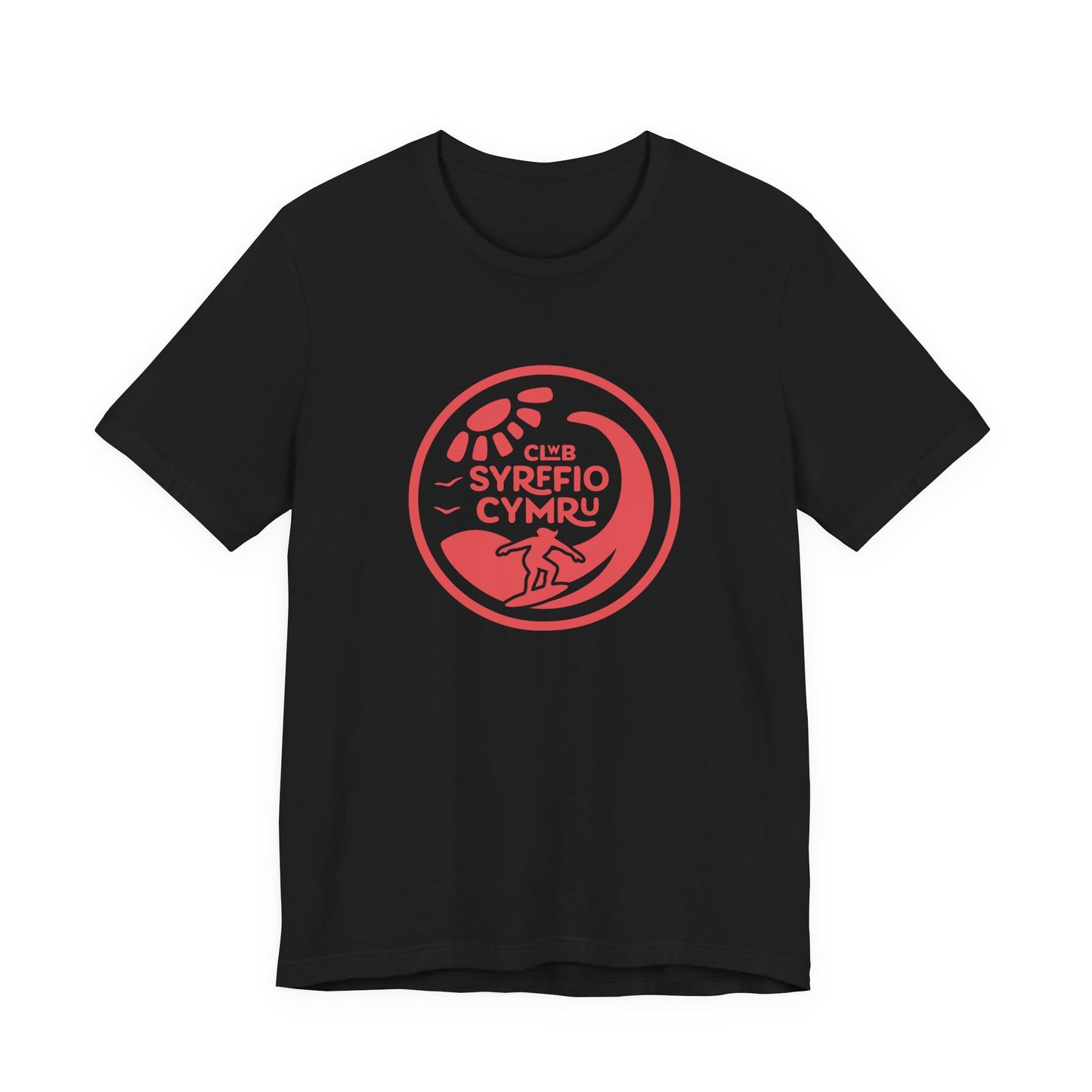'Clwb Syrffio Cymru' Unisex T-Shirt - Welsh Surf Club Logo Tee