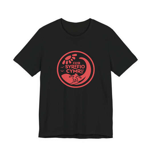 'Clwb Syrffio Cymru' Unisex T-Shirt - Welsh Surf Club Logo Tee