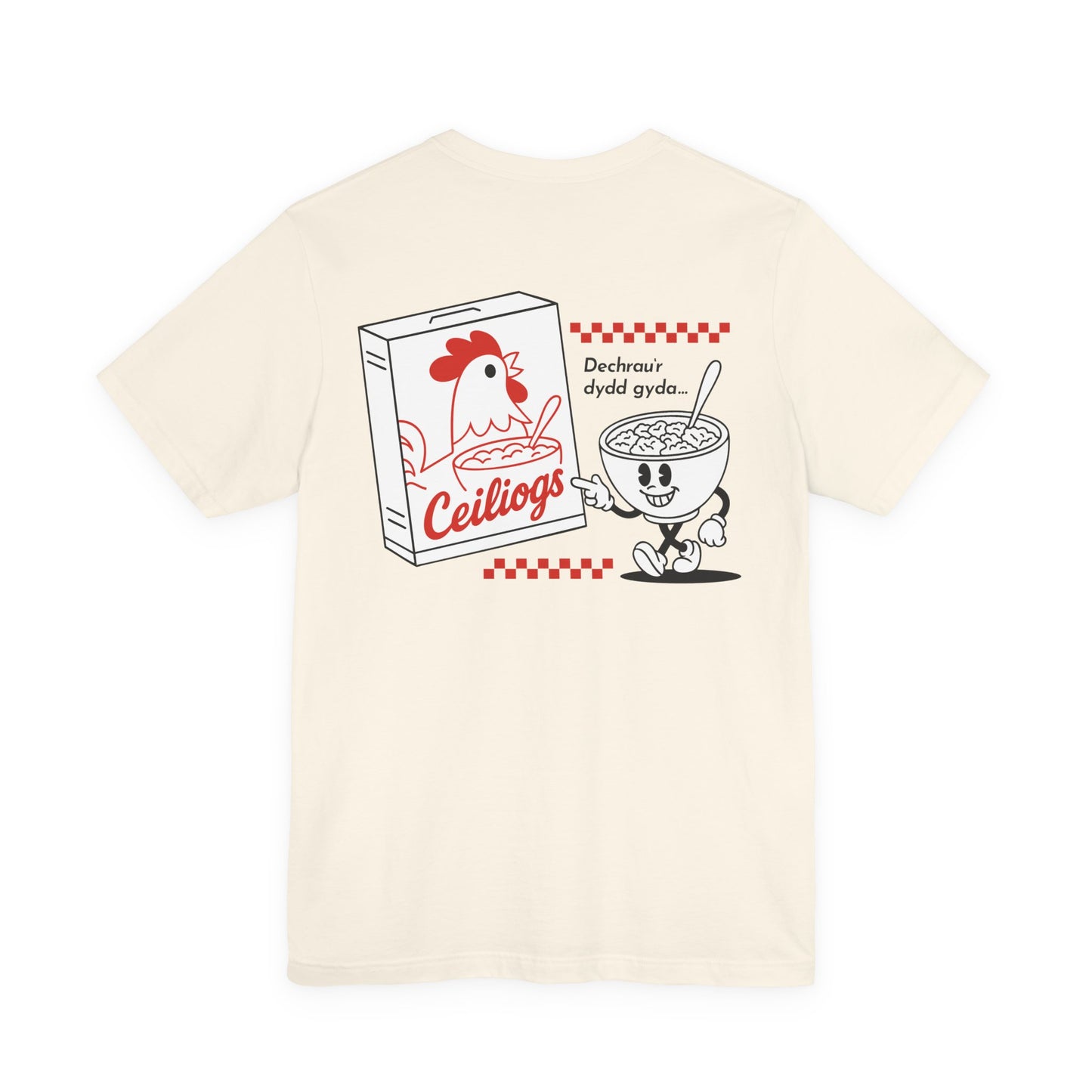 Ceiliogs Vintage Cereal Unisex T-shirt (Double Sided)