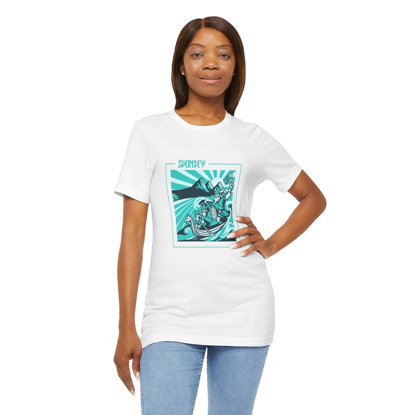 Sveinsey Viking Graphic Tee - Three Cliffs Swansea T-Shirt