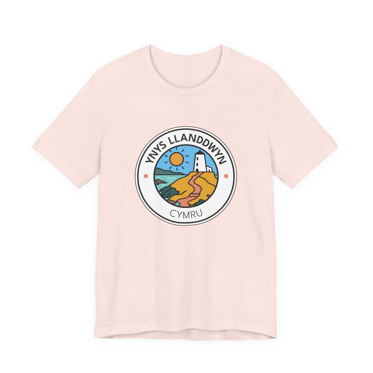 Ynys Llanddwyn Unisex Tee – Santes Dwynwen Coastal Graphic T-Shirt