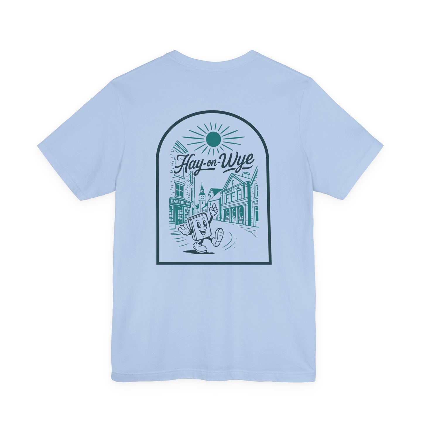 Hay-on-Wye Retro Book Double Sided T-Shirt (Unisex)