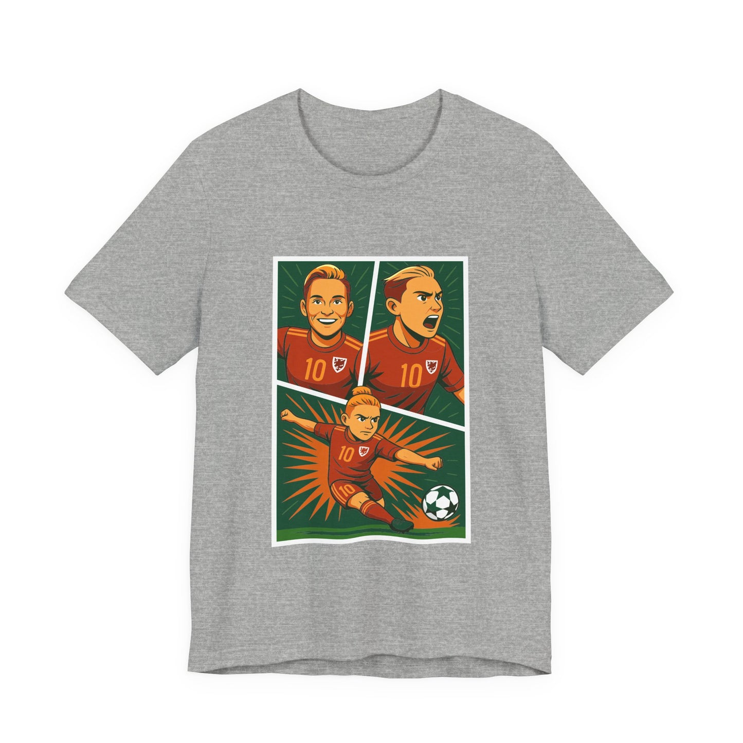 Jess Fishlock — Welsh Football Anime Inspired Graphic T-Shirt (Unisex)