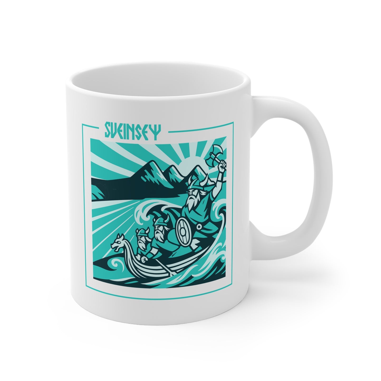 'Sveinsey' Viking Voyage Coffee Mug - Swansea