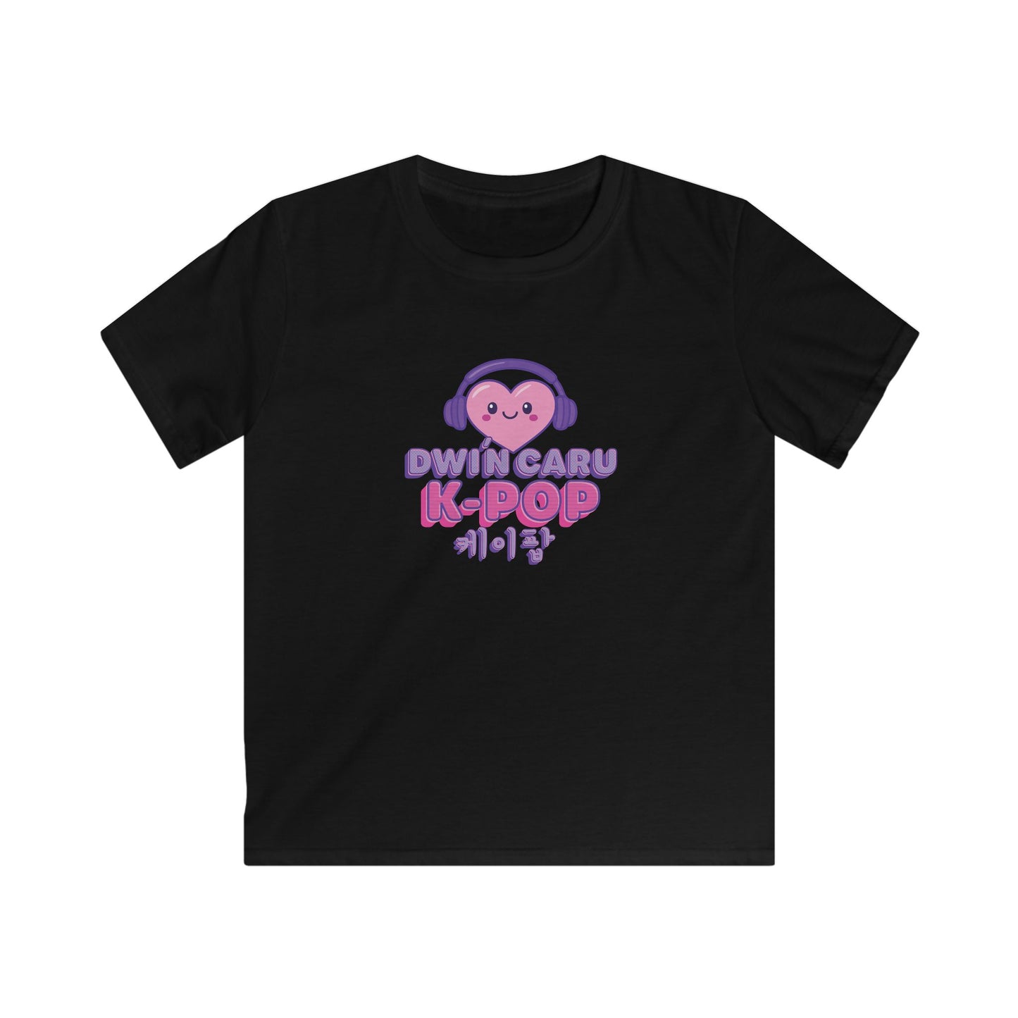 Kids K-Pop Heart T-Shirt - Welsh Korean Graphic Tee