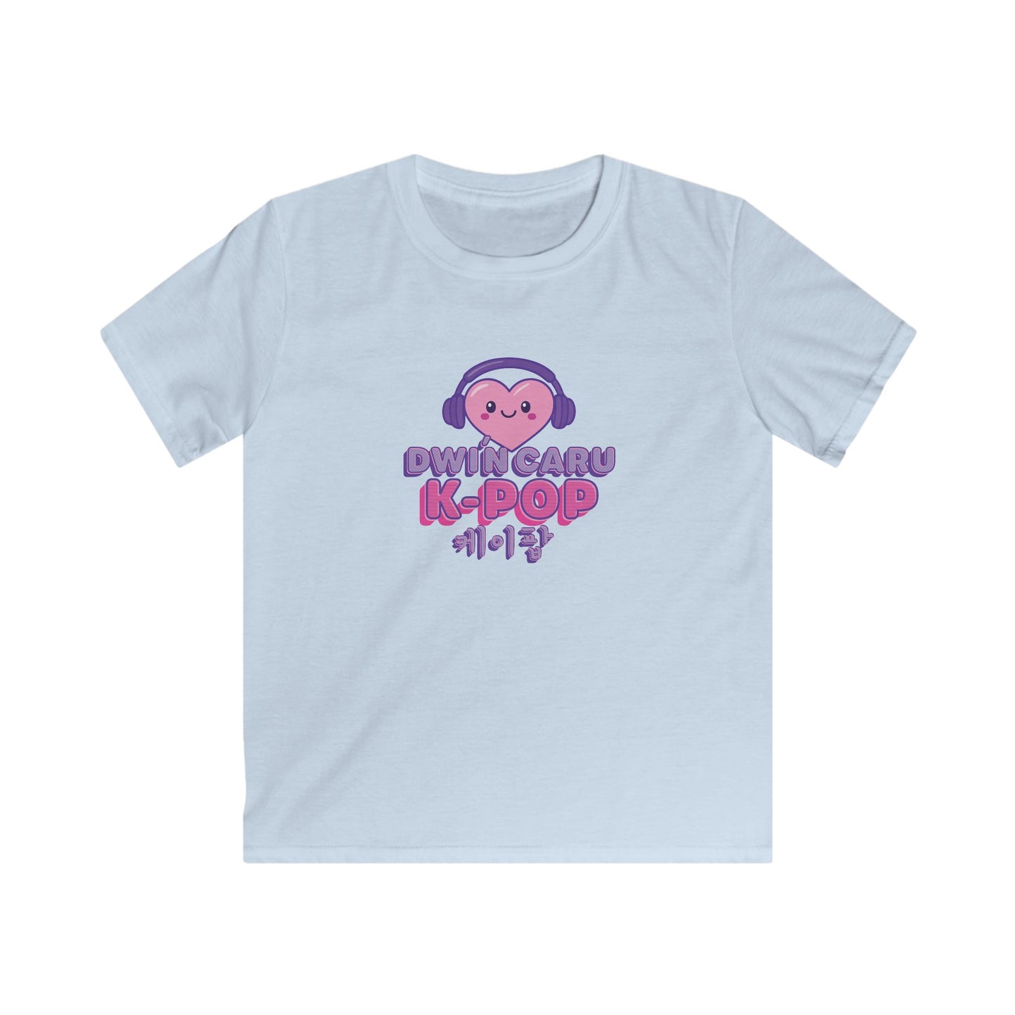 Kids K-Pop Heart T-Shirt - Welsh Korean Graphic Tee