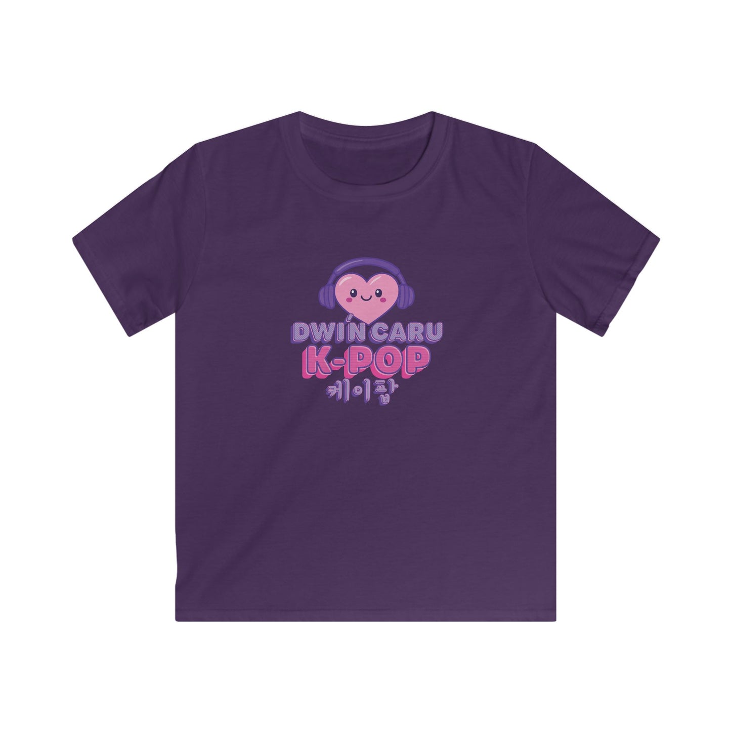 Kids K-Pop Heart T-Shirt - Welsh Korean Graphic Tee