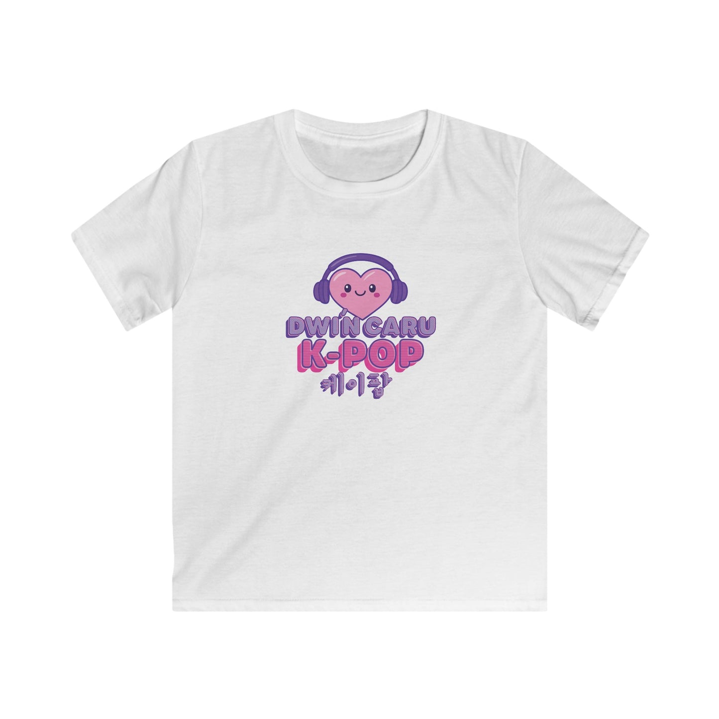 Kids K-Pop Heart T-Shirt - Welsh Korean Graphic Tee