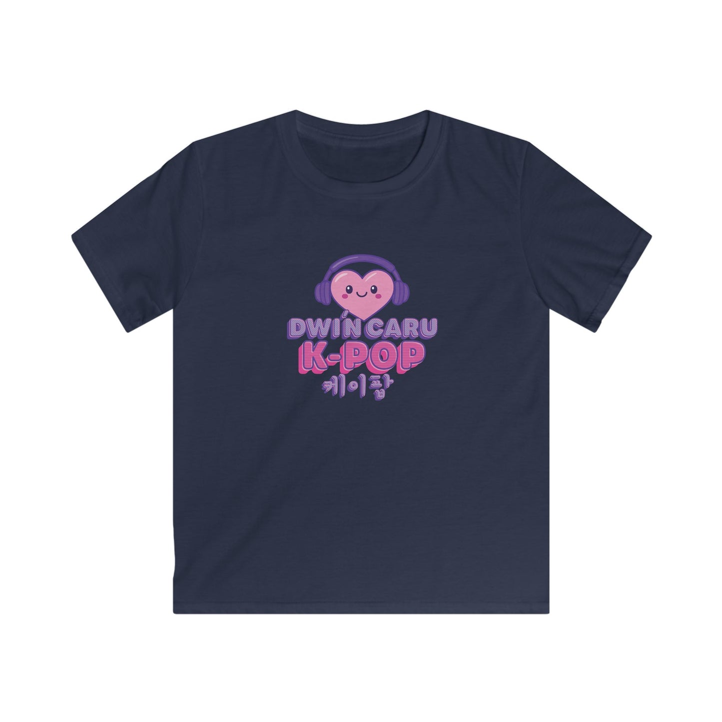 Kids K-Pop Heart T-Shirt - Welsh Korean Graphic Tee