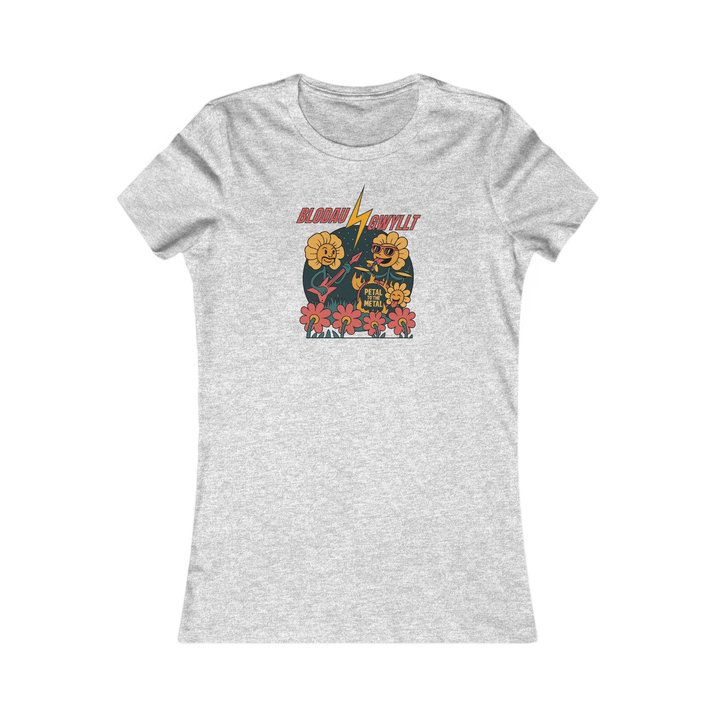 Women’s 'Wild Flowers' Graphic Tee - 'Blodau Gwyllt'