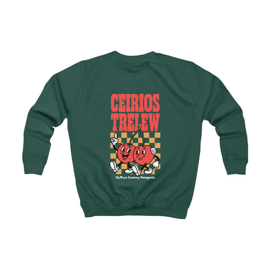 Kids Cherry Sweatshirt — "Ceirios Trelew, Patagonia" Vintage Pullover