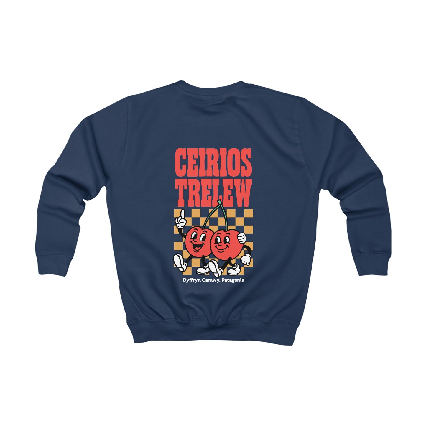 Kids Cherry Sweatshirt — "Ceirios Trelew, Patagonia" Vintage Pullover