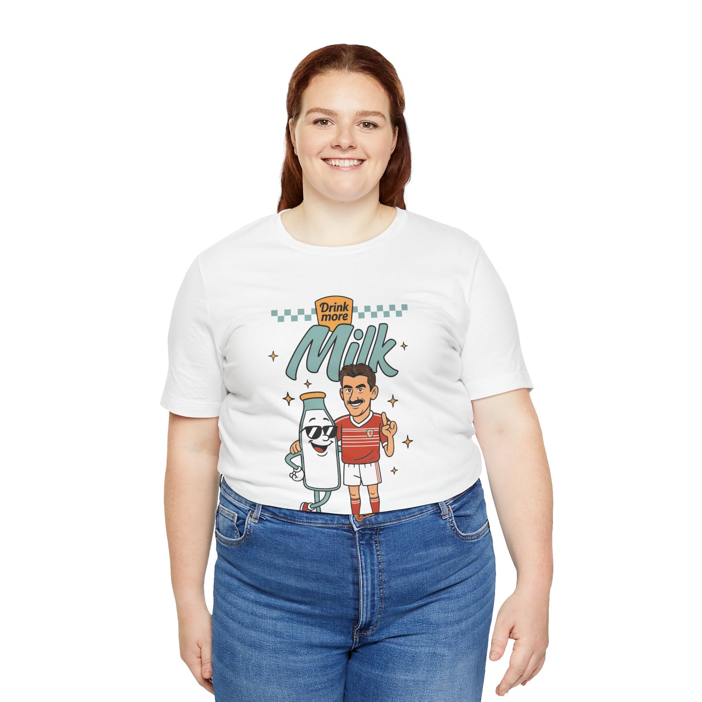 Ian Rush 'Drink More Milk' Retro Unisex T-Shirt