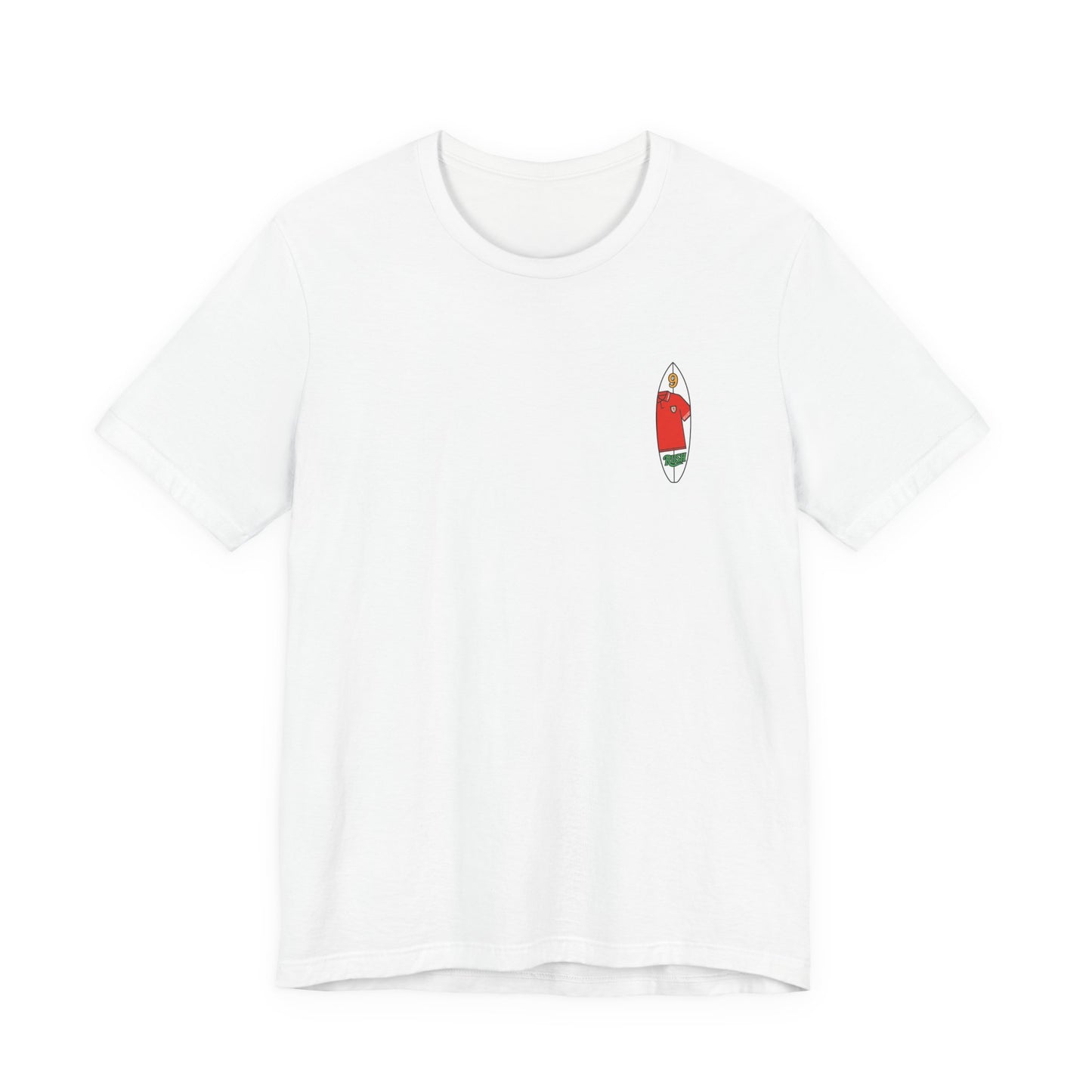 Ian Rush Surf T-Shirt (Unisex) - Wales 90s Kit Football Shirt (Double Sided)