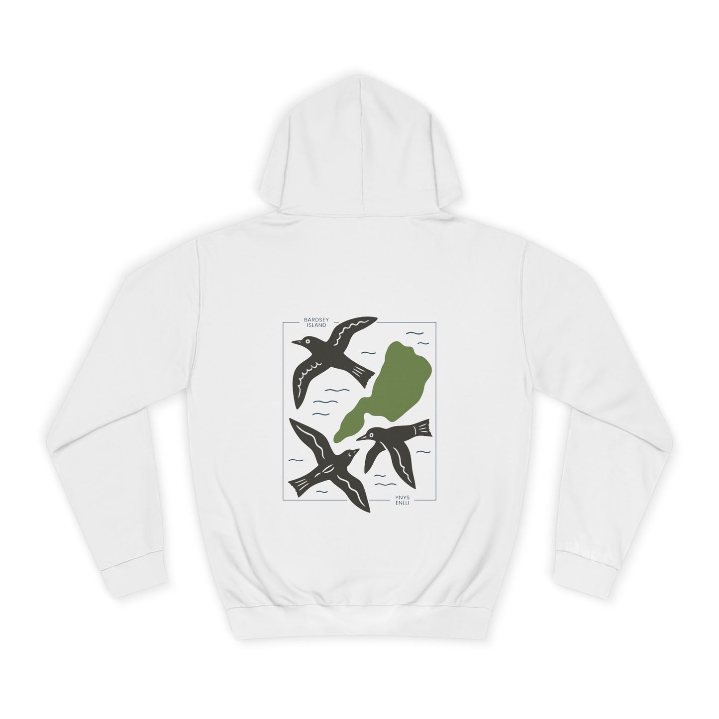Bardsey Island (Ynys Enlli) Unisex Hoodie (Double Sided)