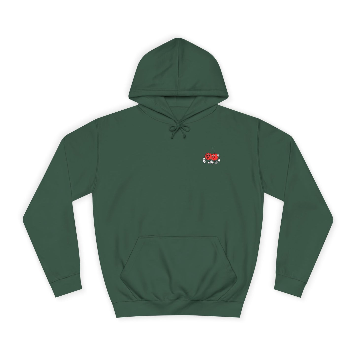 Retro Cherries Patagonia Unisex Hoodie - "Ceirios Trelew" (Double Sided)