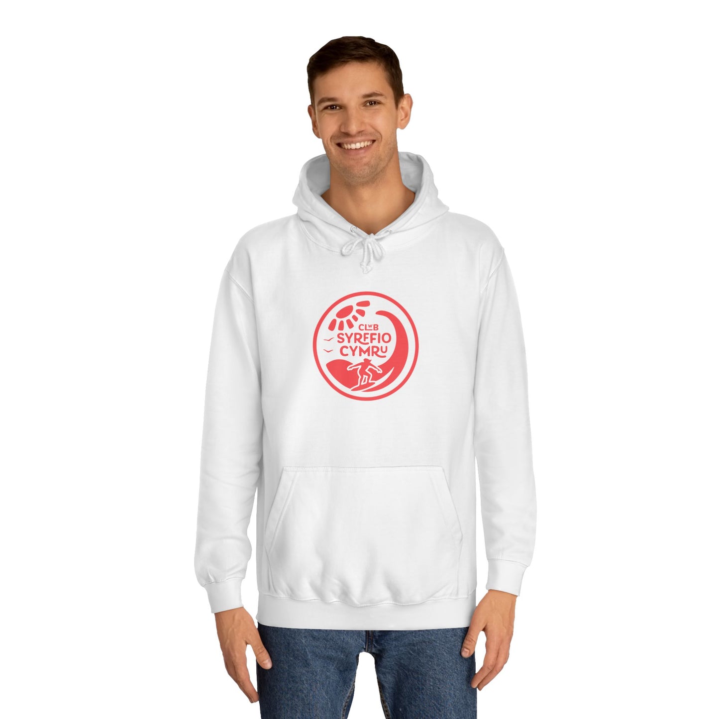 "Clwb Syrffio Cymru" Unisex Hoodie - Welsh Surfing Top