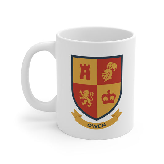 Owen Family Crest Mug - Welsh Heraldry