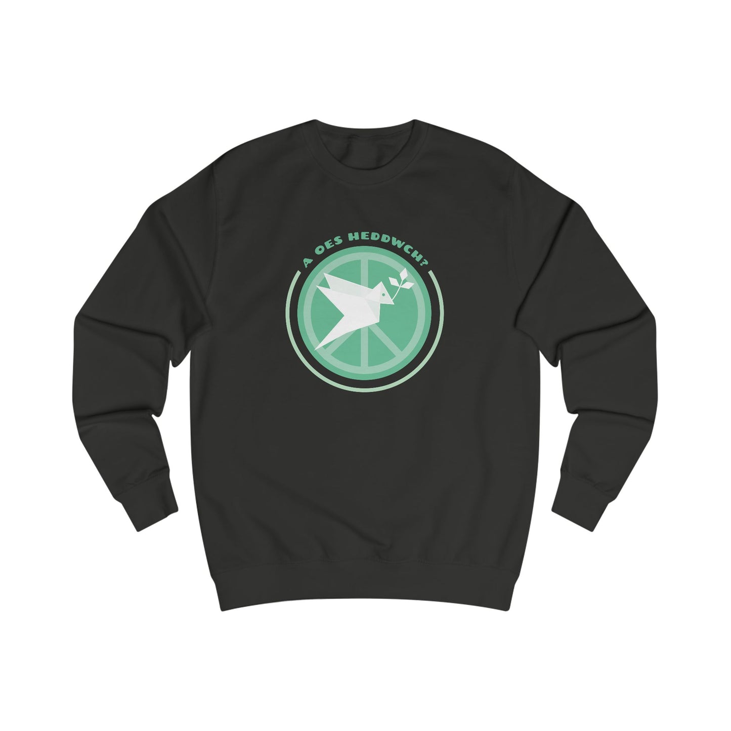 'A Oes Heddwch?' Unisex Sweatshirt - Retro Dove Design