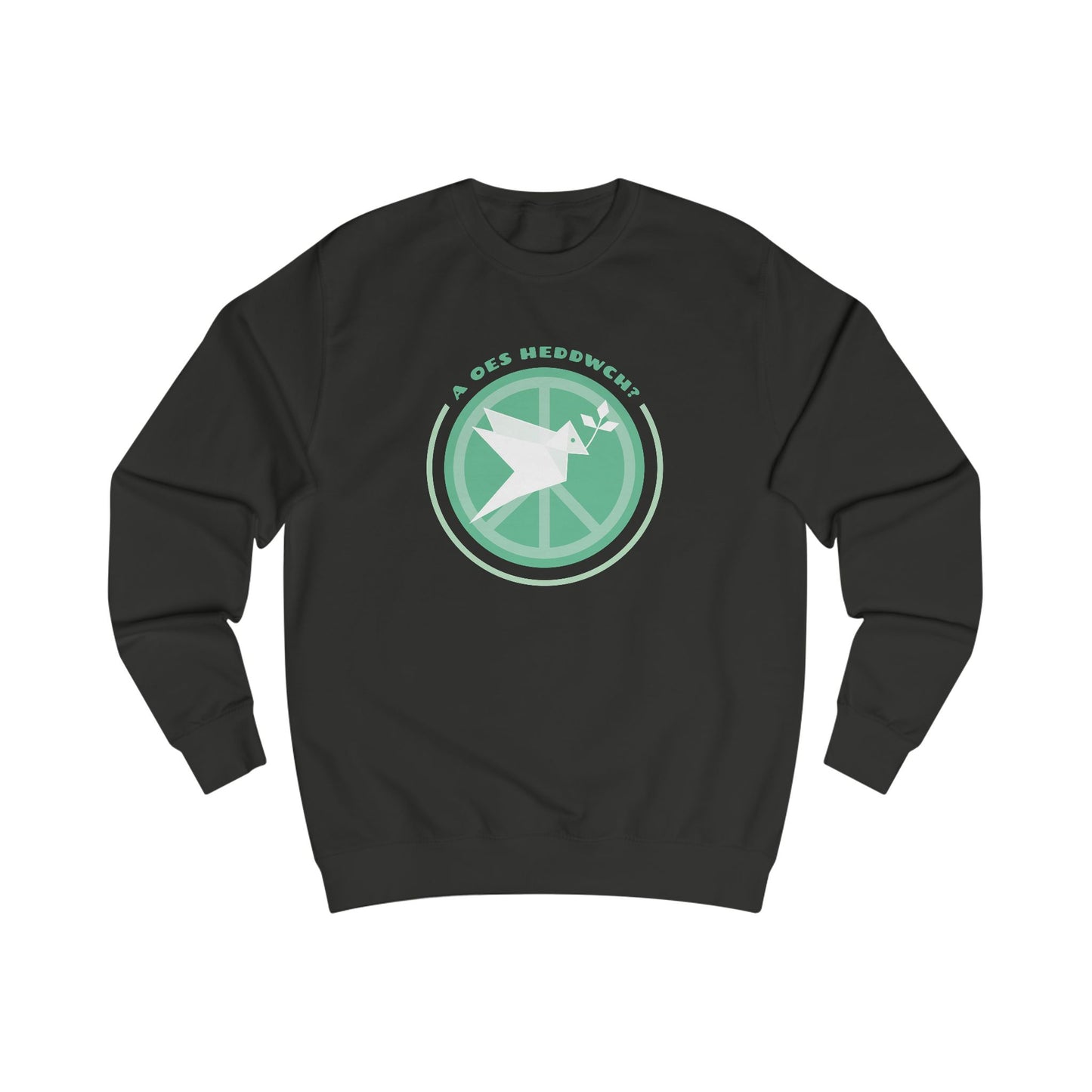 'A Oes Heddwch?' Unisex Sweatshirt - Retro Dove Design