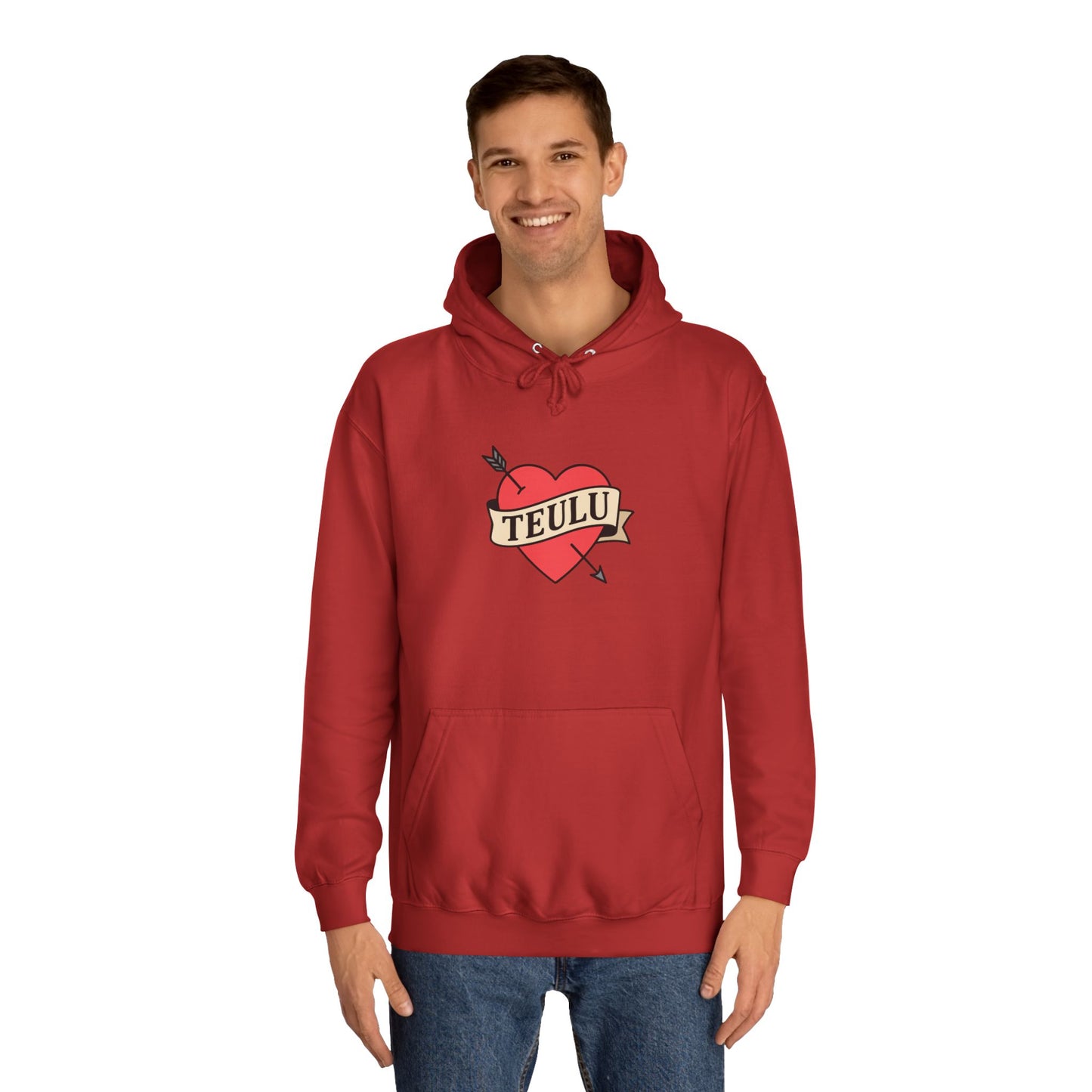 'Teulu' Heart Hoodie