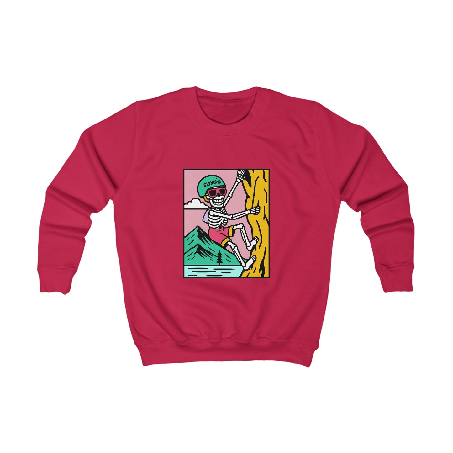 Kids Skeleton Glyndŵr Jumper - Rock Climbing Design