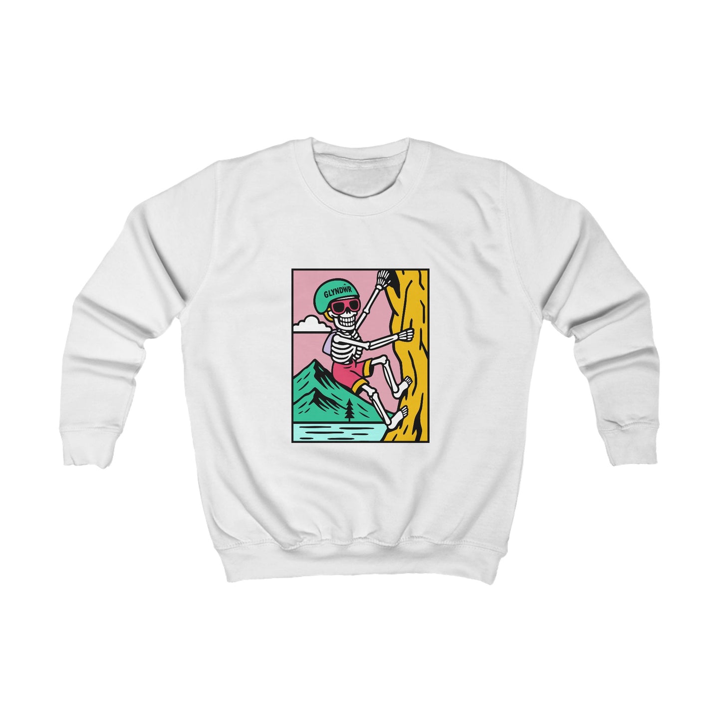 Kids Skeleton Glyndŵr Jumper - Rock Climbing Design