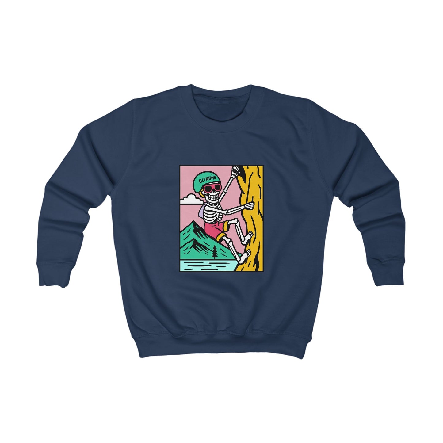 Kids Skeleton Glyndŵr Jumper - Rock Climbing Design