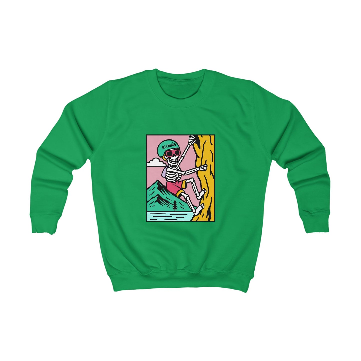 Kids Skeleton Glyndŵr Jumper - Rock Climbing Design