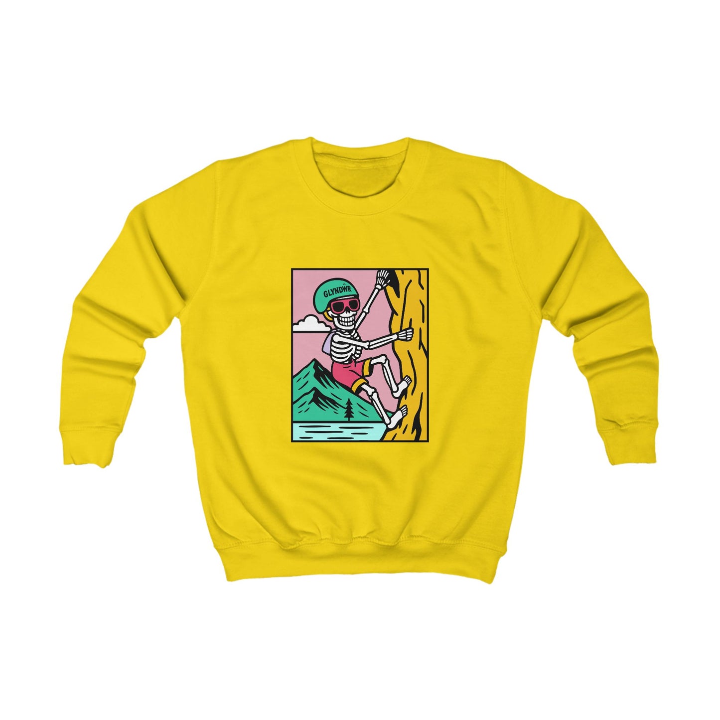 Kids Skeleton Glyndŵr Jumper - Rock Climbing Design