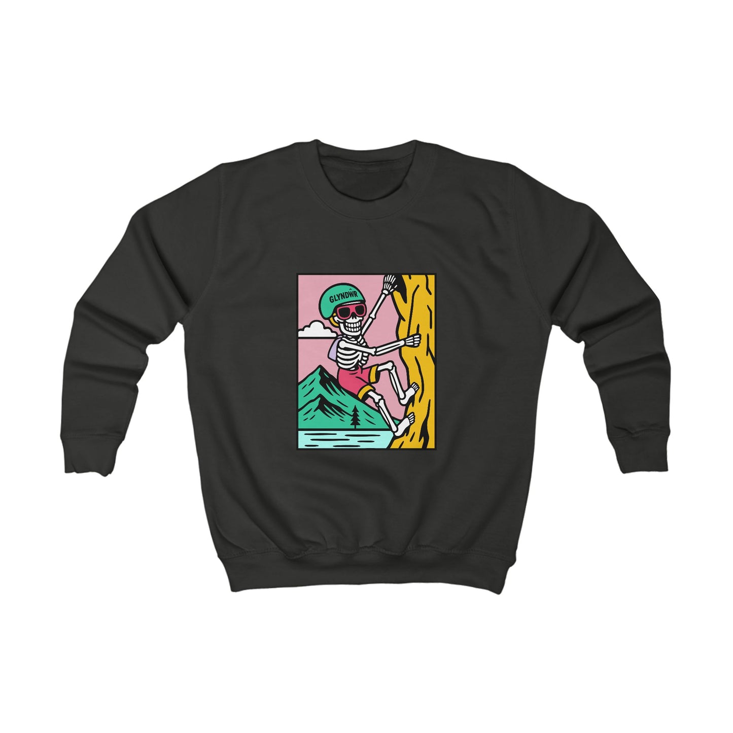 Kids Skeleton Glyndŵr Jumper - Rock Climbing Design