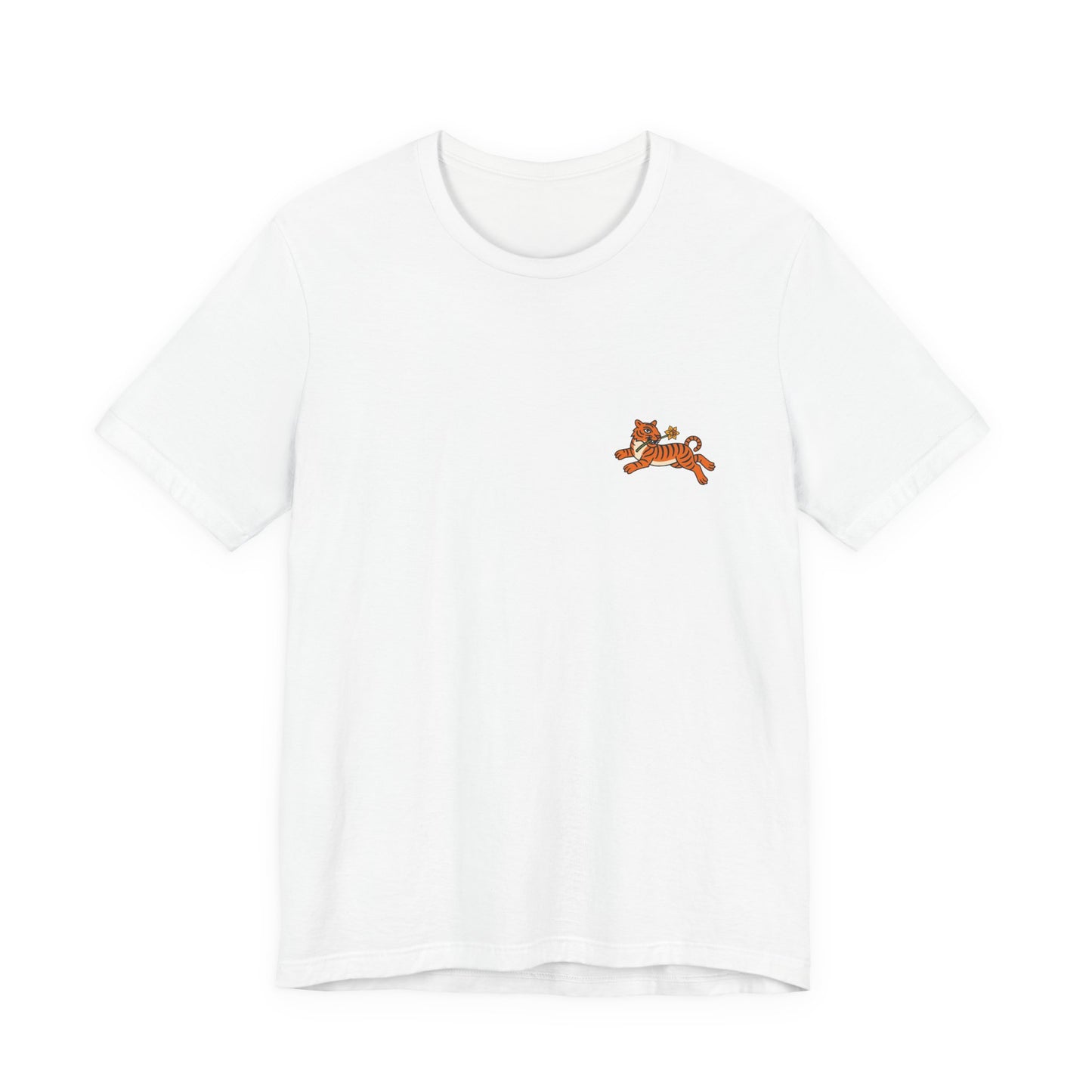 Tiger & Daffodil Minimal Graphic T-Shirt (Unisex)
