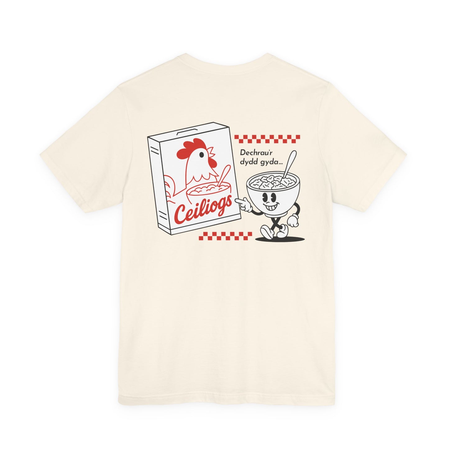 Ceiliogs Vintage Cereal Unisex T-shirt (Double Sided)