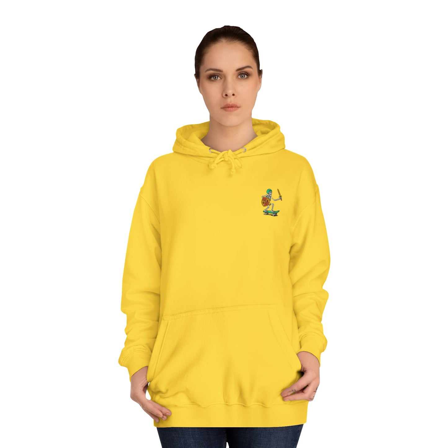 Skateboard Glyndŵr Unisex Hoodie (Double Sided)