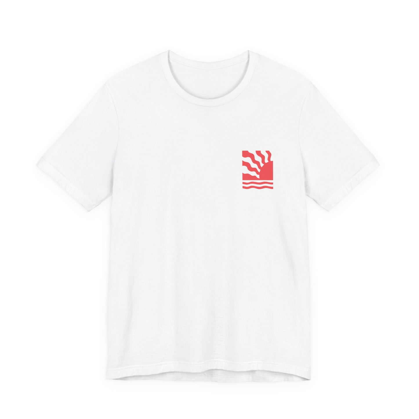 Sunrise Waves Unisex T‑Shirt - 'Toriad Y Wawr' (Double Sided)