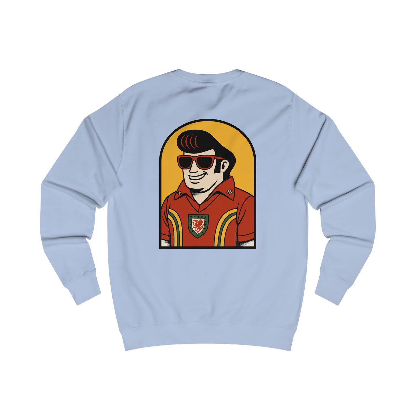 Retro Welsh Elvis Unisex Sweatshirt (Double Sided)