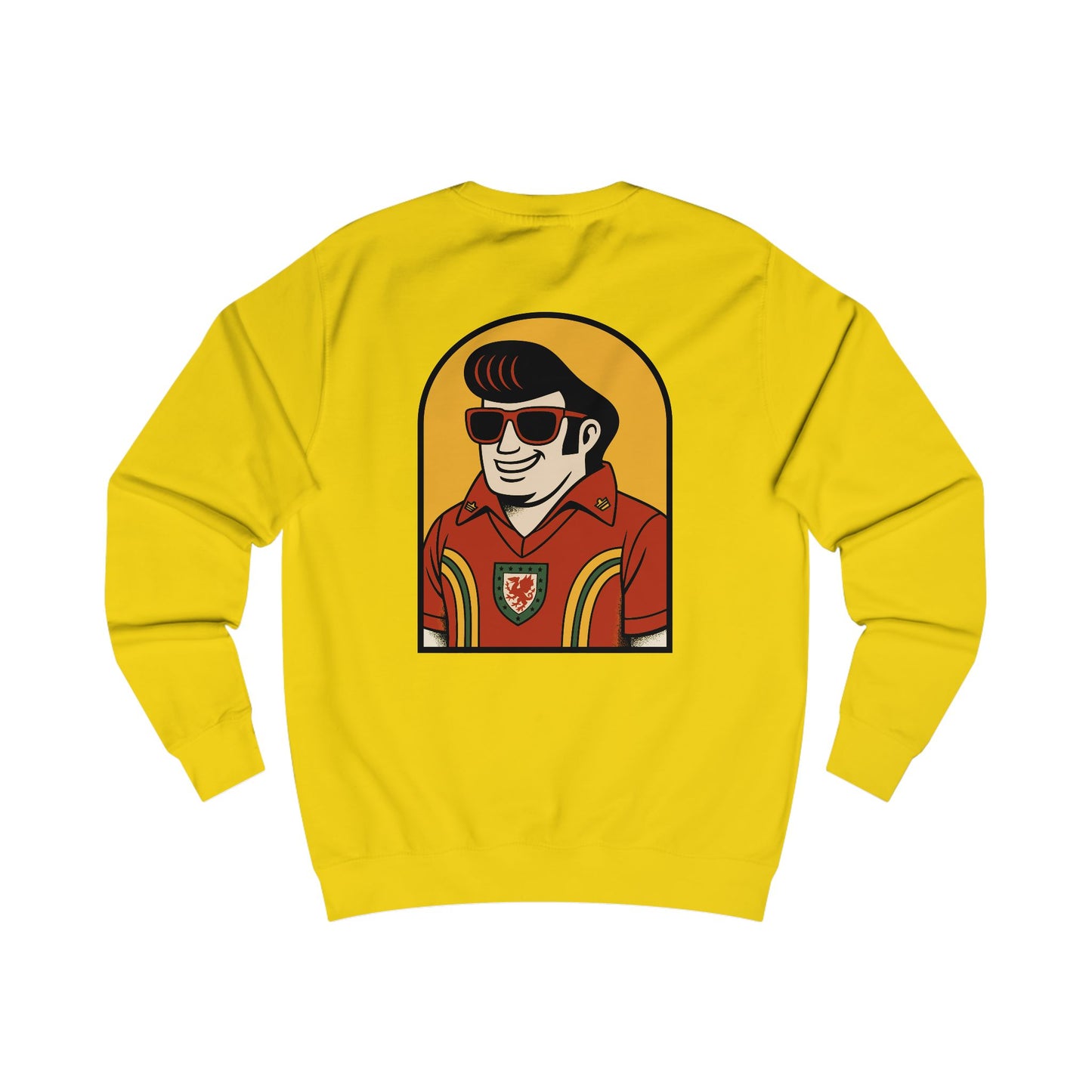 Retro Welsh Elvis Unisex Sweatshirt (Double Sided)