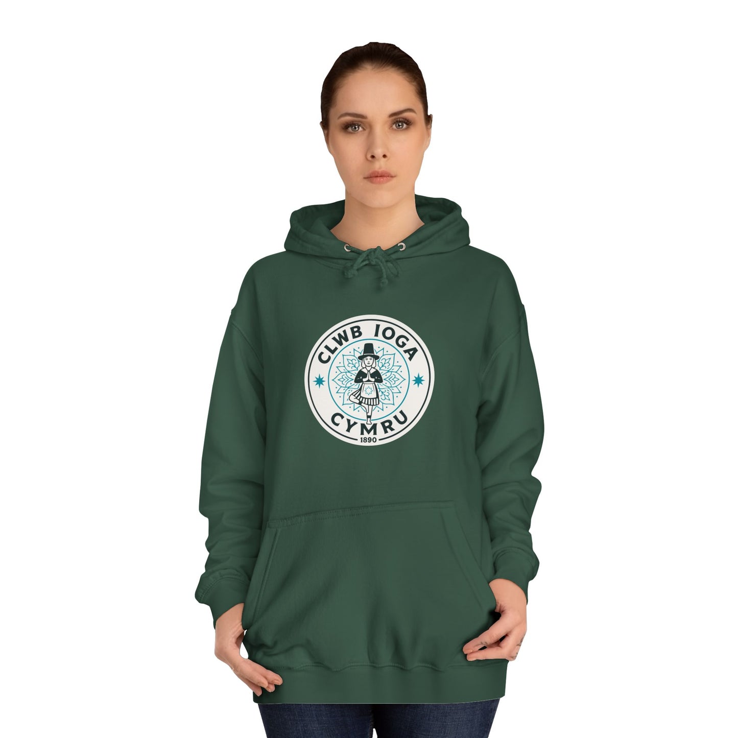 "Clwb Ioga Cymru" Vintage Unisex Hoodie
