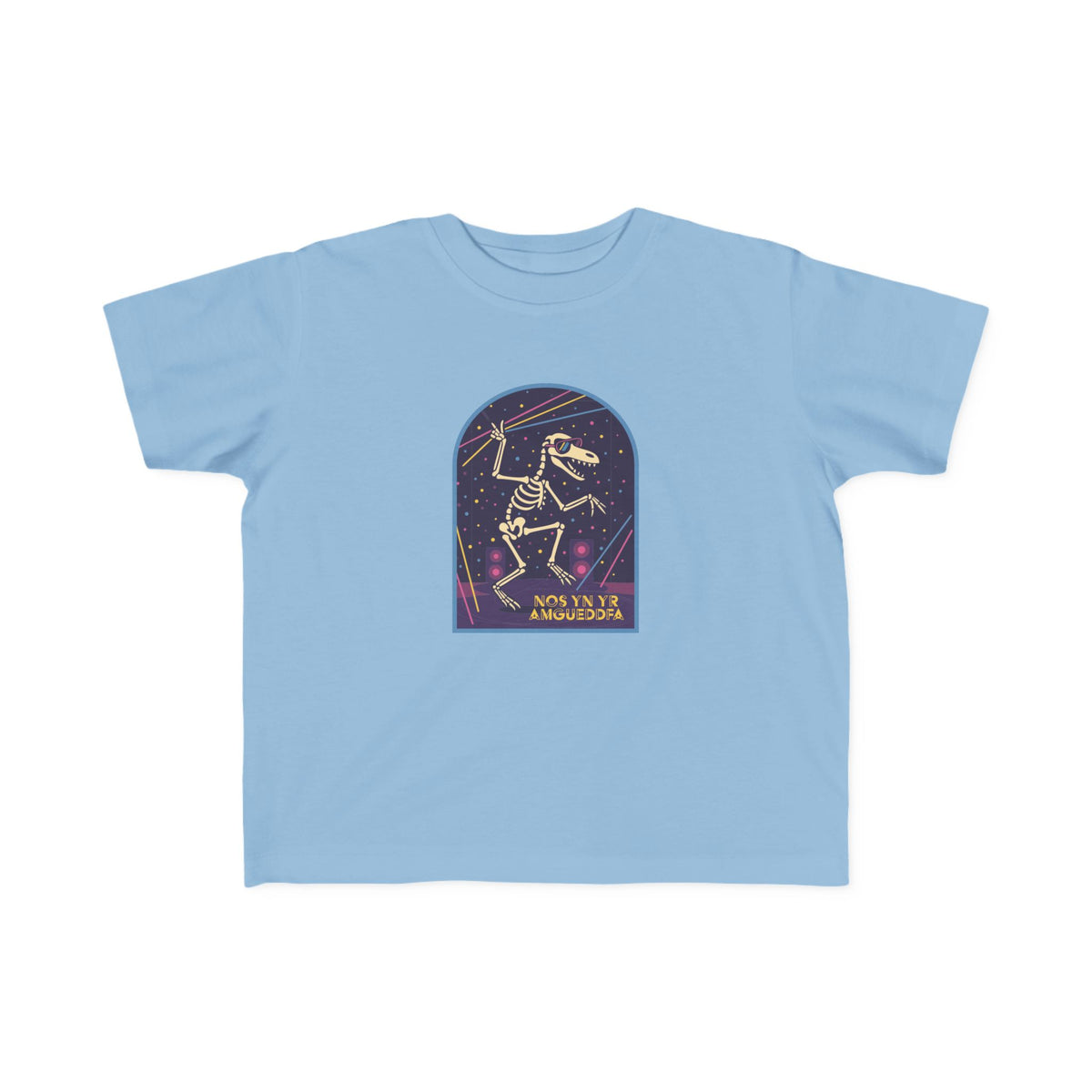 Infant Fossil Dance T-Shirt - 'Nos Yn Yr Amgueddfa'