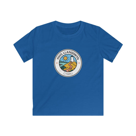 Kids 'Ynys Llanddwyn' Lighthouse Coastal Graphic - Santes Dwynwen